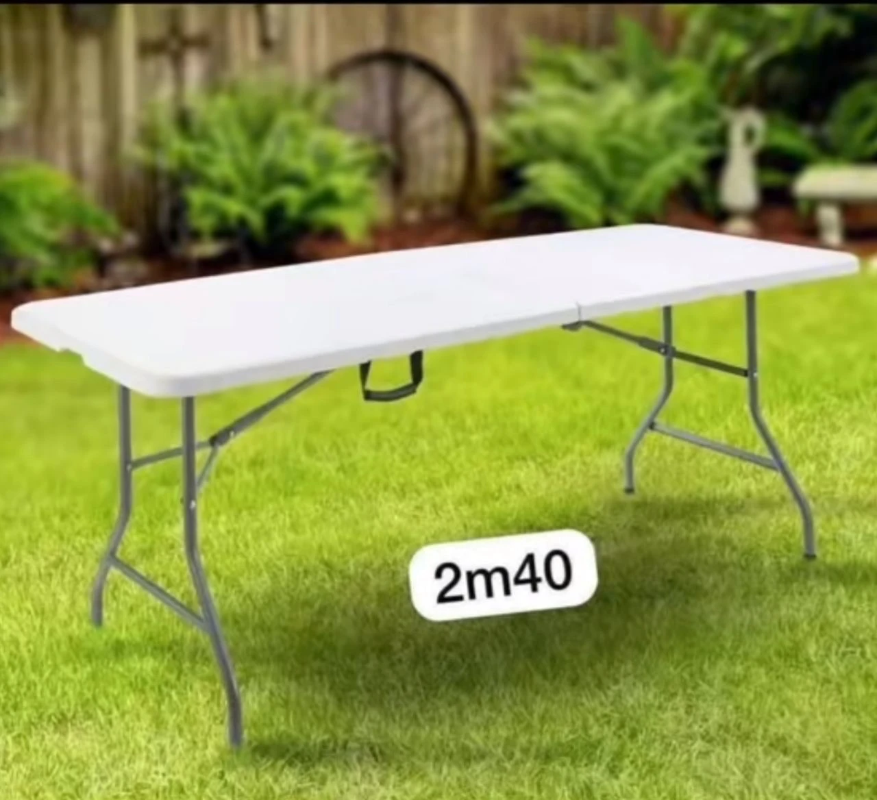 Table de dressage pliante 2 mètres 40 cm