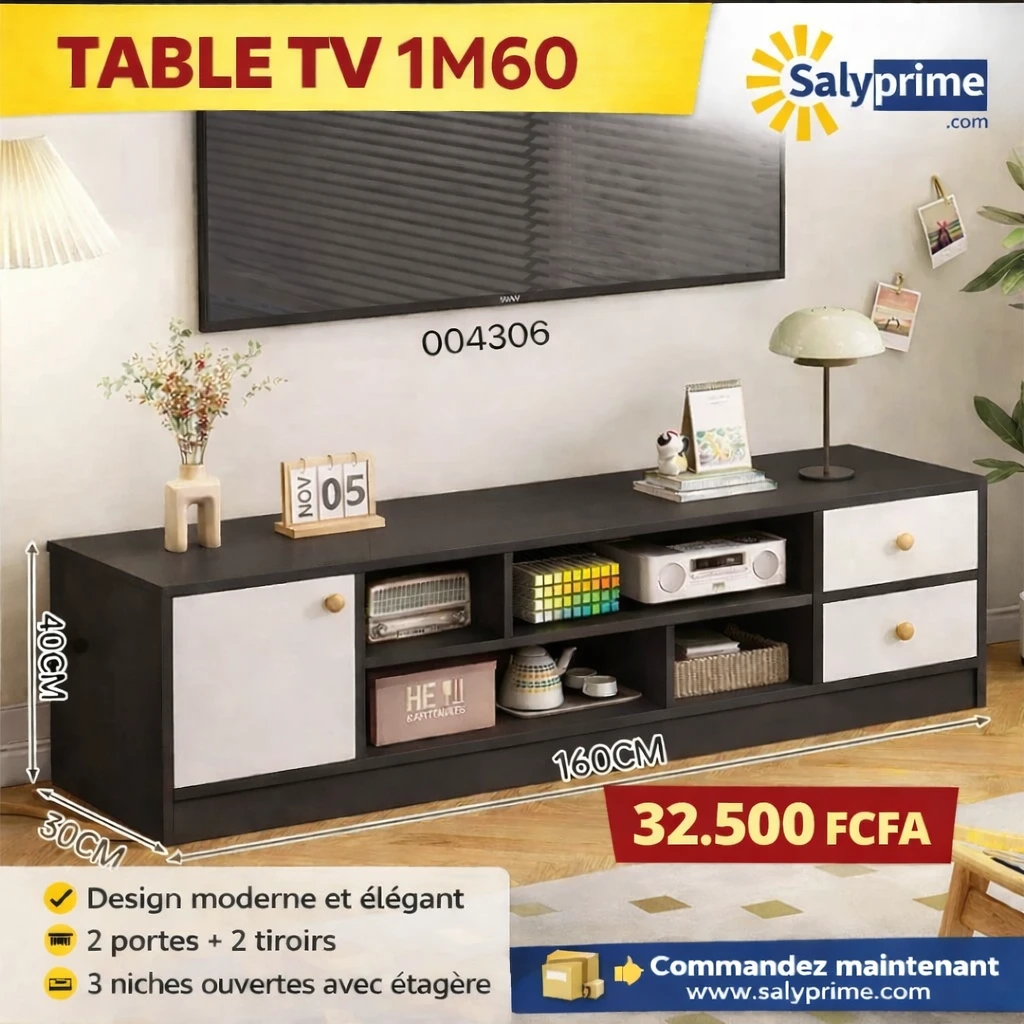 TABLE TV MODERNE 160 CM