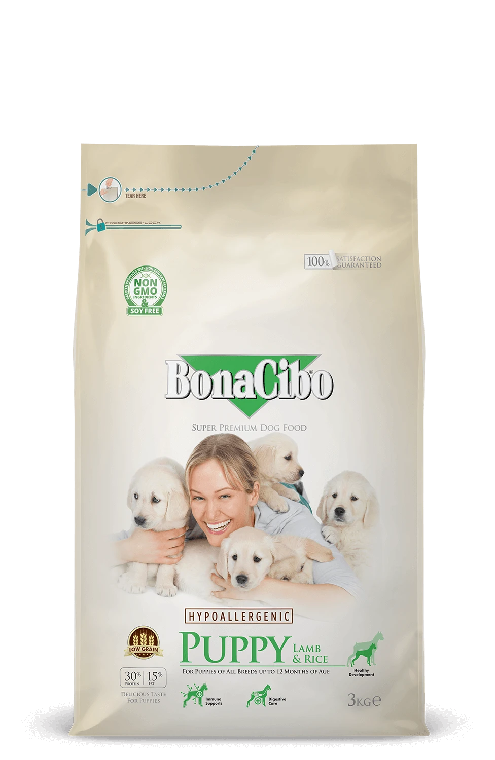 Croquettes chiot BONACIBO Puppy – 15kg