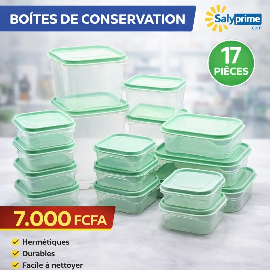 Boîtes de conservation – 17 pièces