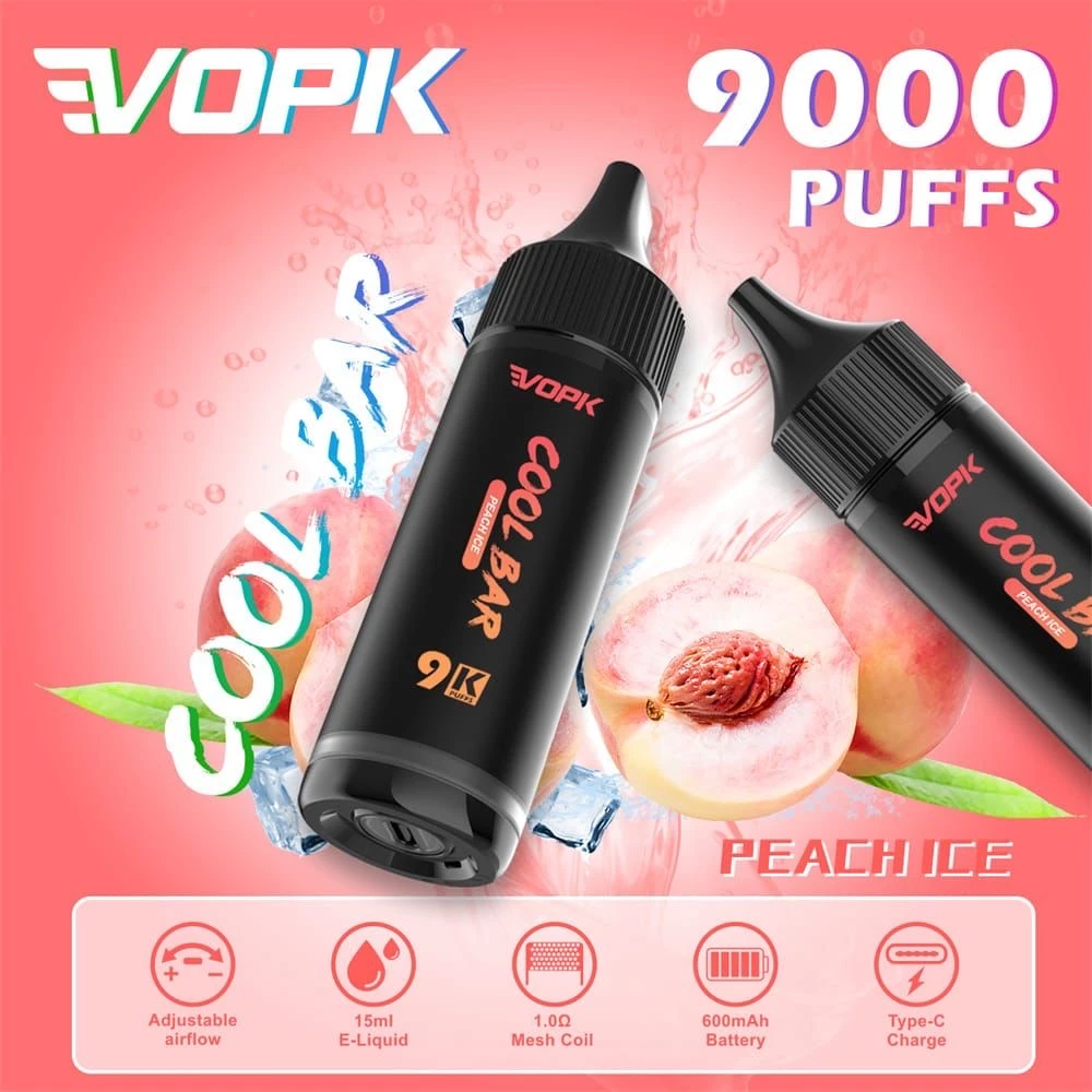 Puff VOPK Cool Bar 9000 – Peach Ice (Pêche Glacée)