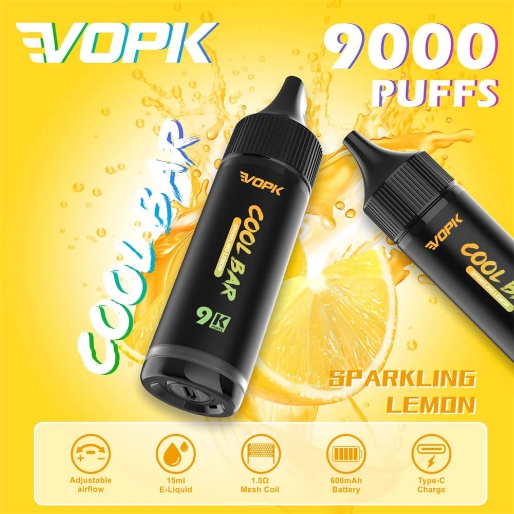Puff VOPK Cool Bar 9000 – Sparkling Lemon (Citron Pétillant)