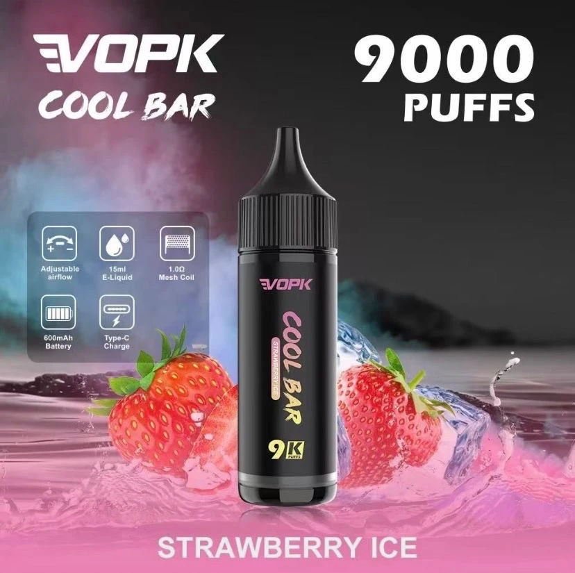 Puff VOPK Cool Bar 9000 – Strawberry Ice (Fraise Glacée)