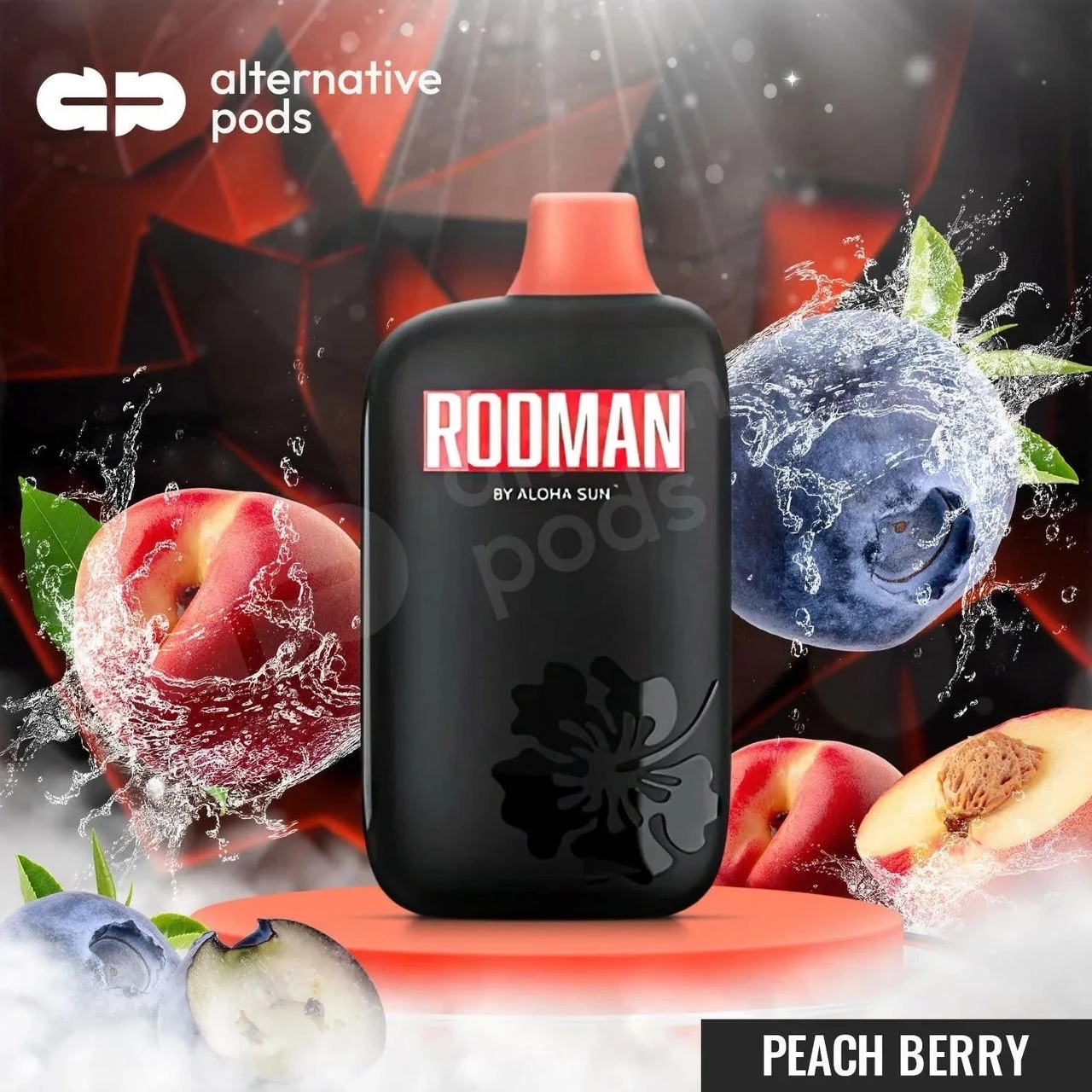 Rodman 15000 Puffs - Peach Berry (Pêche & Baies Sauvages)