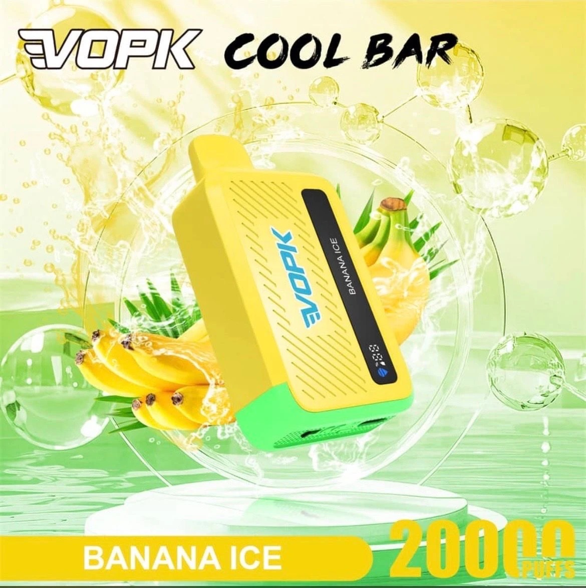 VOPK Cool Bar 20000 Puffs - Banana Ice (Banane Givrée)