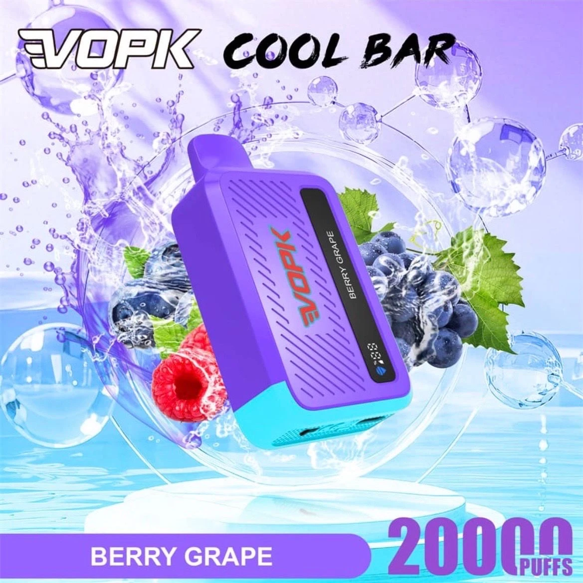 VOPK Cool Bar 20000 Puffs - Berry Grape (Raisin & Baies Sauvages)