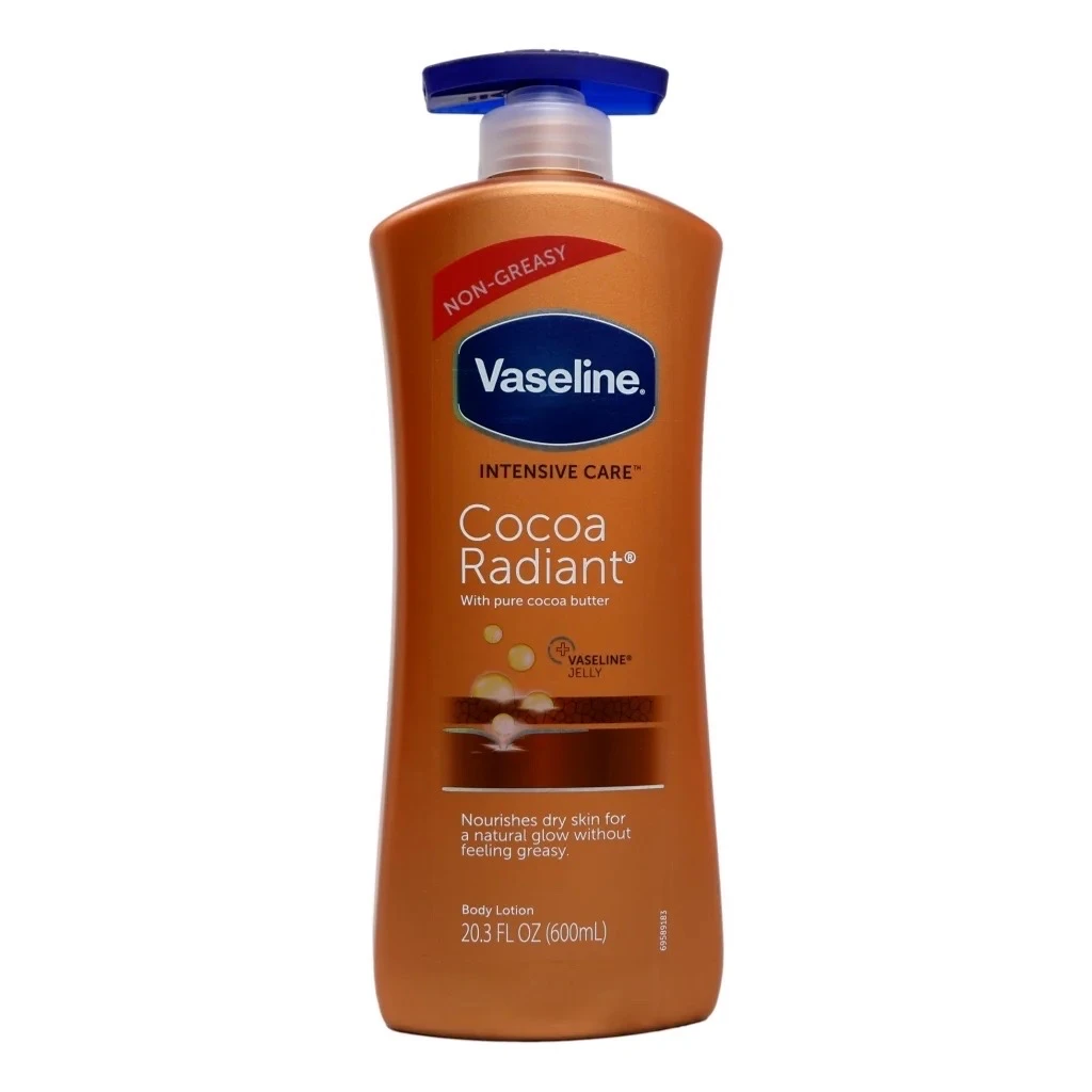 Vaseline Lotion soin intensif cacao radiant à base de beurre de cacao 100% pur p