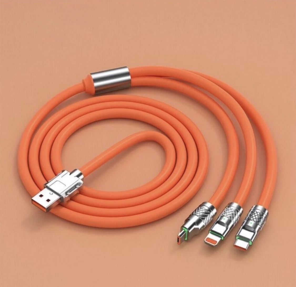 câble de charge rapide 3-en-1