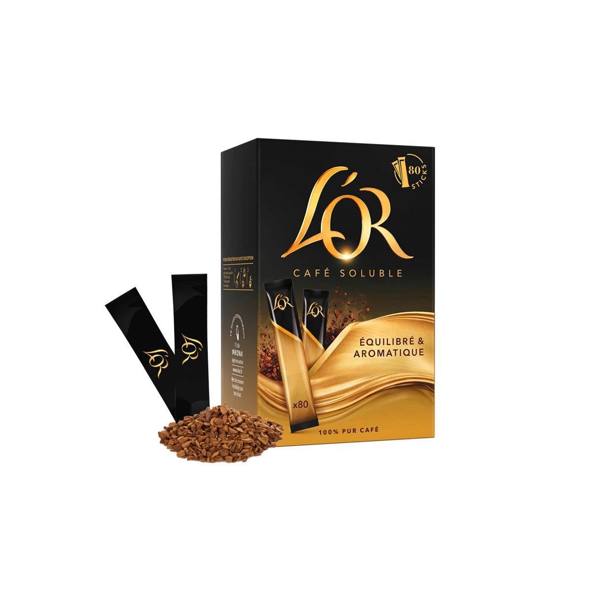 Café Soluble L’OR – Élégance & Saveur Intense.