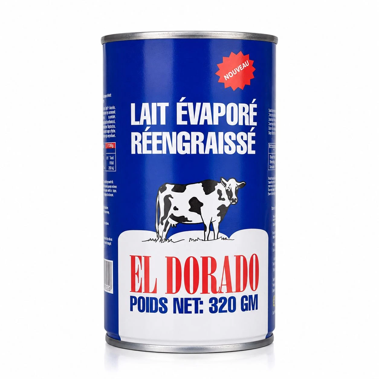 Lait Évaporé Réengraissé El Dorado 320 GM